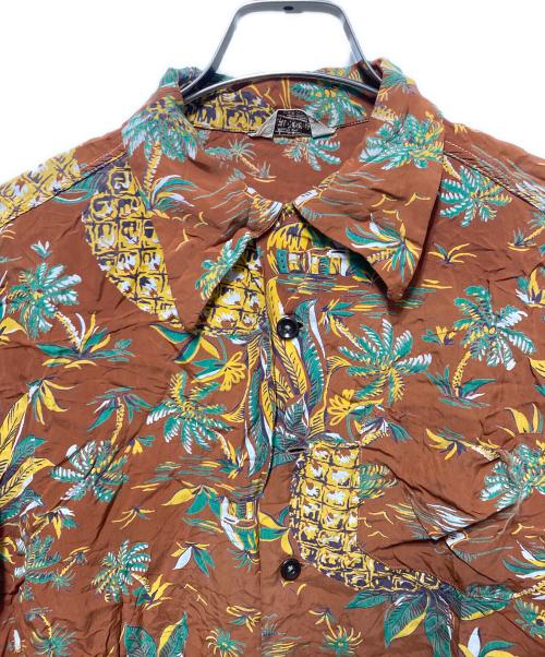 MADE IN CALIFORNIA（メイドインカリフォルニア）made in california (メイドインカリフォルニア) 50’S アロハシャツ ブラウン サイズ:Lの古着・服飾アイテム