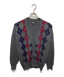 BROOKS BROTHERS（ブルックスブラザーズ）の古着「アーガイルカーディガン」｜グレー