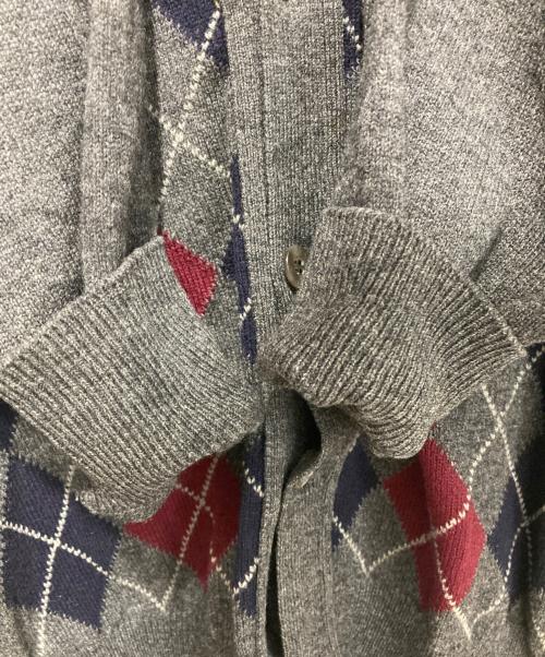 BROOKS BROTHERS（ブルックスブラザーズ）BROOKS BROTHERS (ブルックスブラザーズ) アーガイルカーディガン グレー サイズ:Mの古着・服飾アイテム