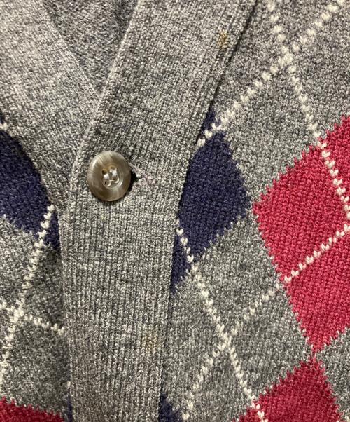 BROOKS BROTHERS（ブルックスブラザーズ）BROOKS BROTHERS (ブルックスブラザーズ) アーガイルカーディガン グレー サイズ:Mの古着・服飾アイテム