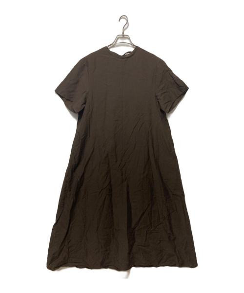 BEAUTY&YOUTH（ビューティーアンドユース）BEAUTY&YOUTH (ビューティーアンドユース) シアー バックリボン ワンピース ブラウン サイズ:Ｓの古着・服飾アイテム