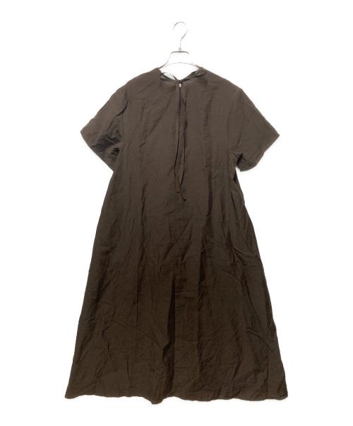 BEAUTY&YOUTH（ビューティーアンドユース）BEAUTY&YOUTH (ビューティーアンドユース) シアー バックリボン ワンピース ブラウン サイズ:Ｓの古着・服飾アイテム