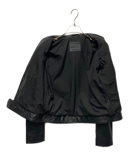 ALL SAINTS（オールセインツ）ALL SAINTS (オールセインツ) レザージャケット ブラック サイズ:40の古着・服飾アイテム