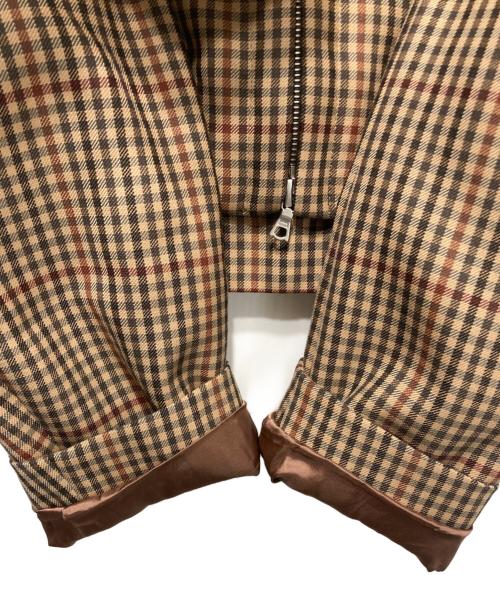 DRIES VAN NOTEN（ドリスヴァンノッテン）DRIES VAN NOTEN (ドリスヴァンノッテン) Volca Plaid Wool Short Jacket ベージュ サイズ:36の古着・服飾アイテム