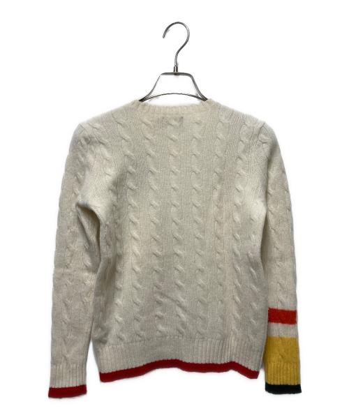 POLO RALPH LAUREN（ポロ・ラルフローレン）POLO RALPH LAUREN (ポロ・ラルフローレン) ウールカシミヤケーブルニット ベージュ サイズ:Ｓの古着・服飾アイテム