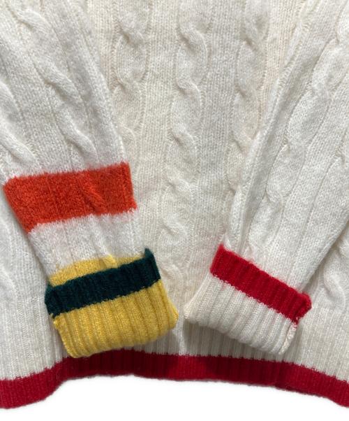 POLO RALPH LAUREN（ポロ・ラルフローレン）POLO RALPH LAUREN (ポロ・ラルフローレン) ウールカシミヤケーブルニット ベージュ サイズ:Ｓの古着・服飾アイテム