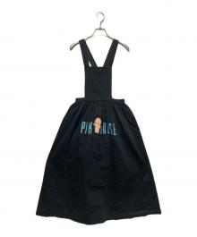 PINK HOUSE（ピンクハウス）の古着「キューピープリントジャンパースカート」｜ブラック