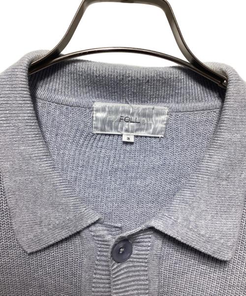 FOLL（フォル）FOLL (フォル) botanical dye full button cardigan ネイビー サイズ:3の古着・服飾アイテム