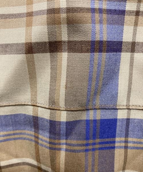 AURALEE（オーラリー）AURALEE (オーラリー) SUPER LIGHT WOOL CHECK SHIRTS ブラウン サイズ:4の古着・服飾アイテム