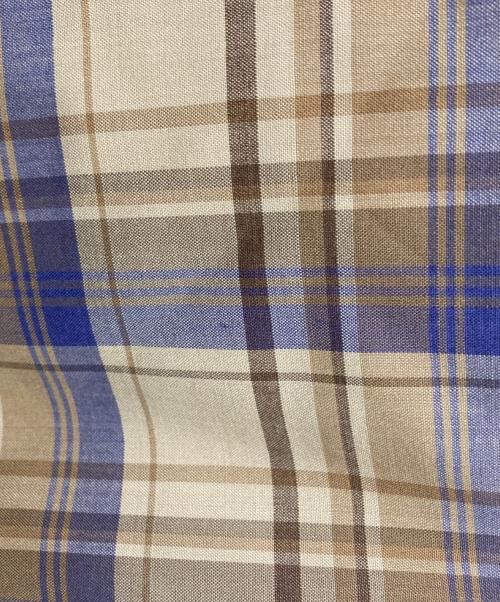 AURALEE（オーラリー）AURALEE (オーラリー) SUPER LIGHT WOOL CHECK SHIRTS ブラウン サイズ:4の古着・服飾アイテム