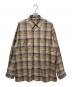 AURALEE（オーラリー）の古着「SUPER LIGHT WOOL CHECK SHIRTS」｜ブラウン