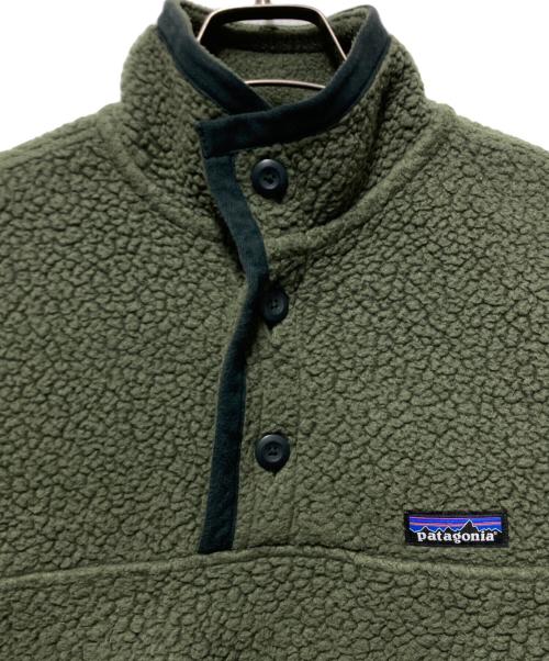 Patagonia（パタゴニア）Patagonia (パタゴニア) シアーリングボタンプルオーバー カーキ サイズ:XXSの古着・服飾アイテム