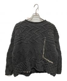RHC Ron Herman（アールエイチシー ロンハーマン）の古着「パッチワークケーブルニット」｜グレー
