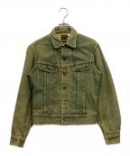 LEEリー）の古着「70’S 後染めデニムジャケット」｜イエロー