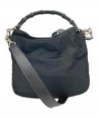 GUCCIグッチ）の古着「バンブーナイロン2WAYバッグ」｜ブラック