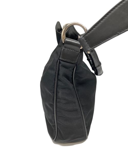 GUCCI（グッチ）GUCCI (グッチ) バンブーナイロン2WAYバッグ ブラックの古着・服飾アイテム