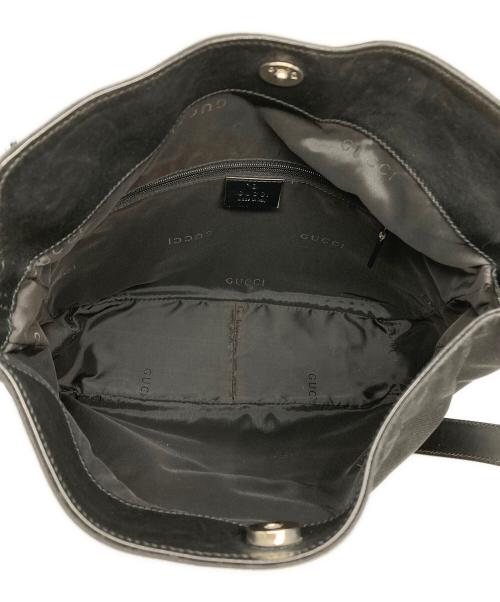 GUCCI（グッチ）GUCCI (グッチ) バンブーナイロン2WAYバッグ ブラックの古着・服飾アイテム