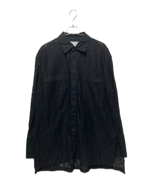 WANSIE（ワンジー）WANSIE (ワンジー) WORKERS DRESS SHIRT ブラック サイズ:Ｍの古着・服飾アイテム