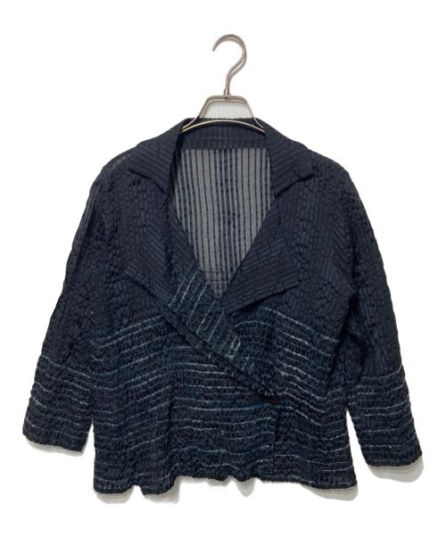 HaaT（ハート）HaaT (ハート) シワ加工プリーツセットアップ ネイビー サイズ:2の古着・服飾アイテム