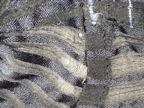 HaaT（ハート）HaaT (ハート) シワ加工プリーツセットアップ ネイビー サイズ:2の古着・服飾アイテム