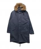 FRED PERRYフレッドペリー）の古着「ダウンライナー付フィッシュテールモッズコート」｜ネイビー