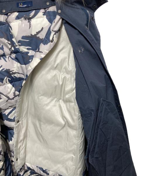 FRED PERRY（フレッドペリー）FRED PERRY (フレッドペリー) ダウンライナー付フィッシュテールモッズコート ネイビー サイズ:Lの古着・服飾アイテム