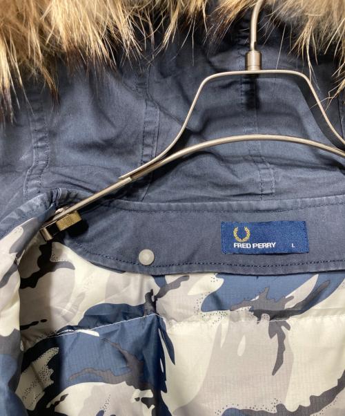 FRED PERRY（フレッドペリー）FRED PERRY (フレッドペリー) ダウンライナー付フィッシュテールモッズコート ネイビー サイズ:Lの古着・服飾アイテム
