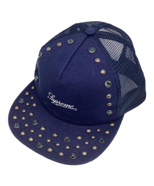 SUPREME（シュプリーム）SUPREME (シュプリーム) b.b.Simon (ビービーサイモン) Mesh Back 5-Panel ネイビーの古着・服飾アイテム