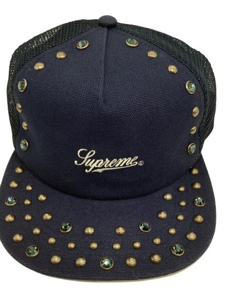 SUPREME（シュプリーム）SUPREME (シュプリーム) b.b.Simon (ビービーサイモン) Mesh Back 5-Panel ネイビーの古着・服飾アイテム