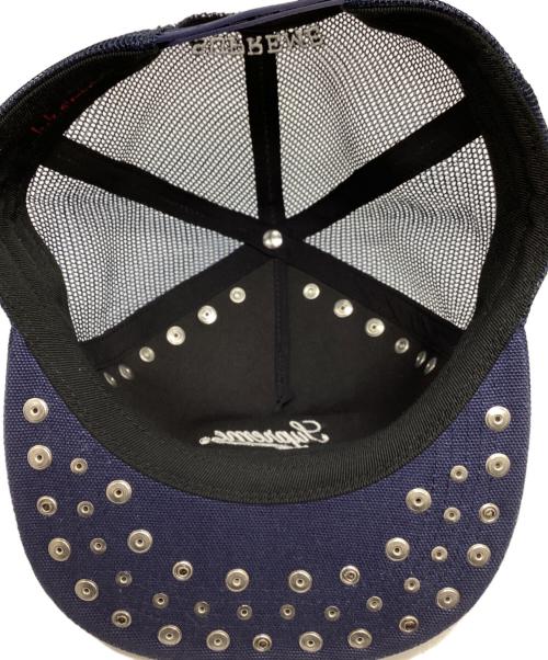 SUPREME（シュプリーム）SUPREME (シュプリーム) b.b.Simon (ビービーサイモン) Mesh Back 5-Panel ネイビーの古着・服飾アイテム