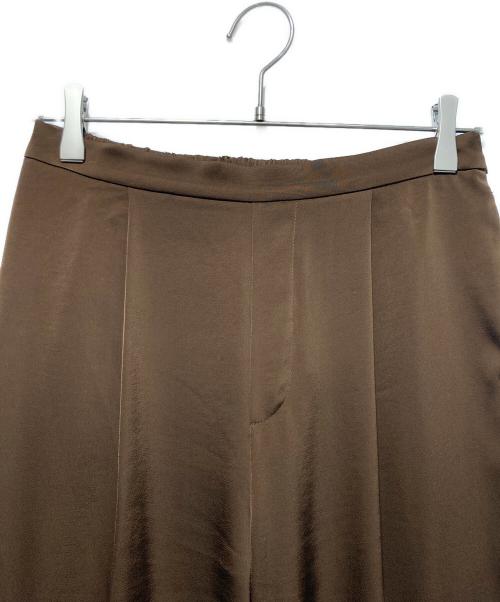 JOURNAL STANDARD（ジャーナルスタンダード）JOURNAL STANDARD (ジャーナルスタンダード) マットサテンワイドパンツ ブラウン サイズ:FREEの古着・服飾アイテム