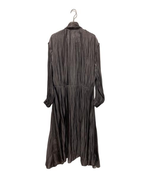 Acne studios（アクネ ストゥディオス）Acne studios (アクネ ストゥディオス) ロングリボンサテンワンピース ブラウン サイズ:34の古着・服飾アイテム