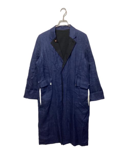SUNSEA（サンシー）SUNSEA (サンシー) リネンコート ブルー サイズ:1の古着・服飾アイテム