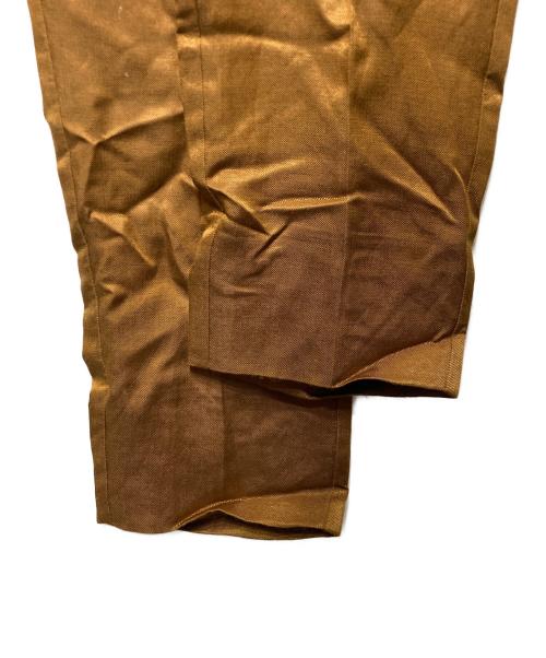 MM6 Maison Margiela（エムエムシックスメゾンマルジェラ）MM6 Maison Margiela (エムエムシックスメゾンマルジェラ) リネンセンタープレスパンツ ブラウン サイズ:38の古着・服飾アイテム