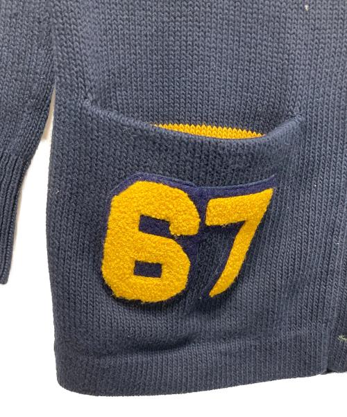 POLO RALPH LAUREN（ポロ・ラルフローレン）POLO RALPH LAUREN (ポロ・ラルフローレン) ヴァーシティカーディガン ネイビー サイズ:XSの古着・服飾アイテム