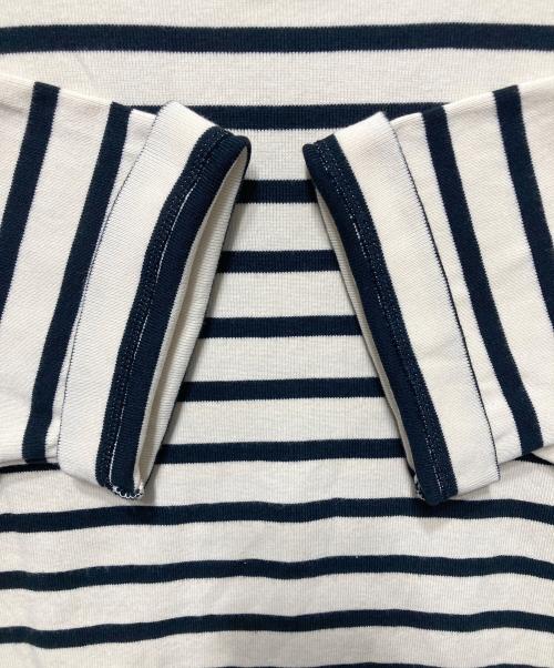 JIL SANDER+（ジルサンダープラス）JIL SANDER+ (ジルサンダープラス) ボーダーTシャツ ブラック×アイボリー サイズ:Ｌの古着・服飾アイテム