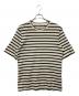 JIL SANDER+（ジルサンダープラス）の古着「ボーダーTシャツ」｜ブラック×アイボリー