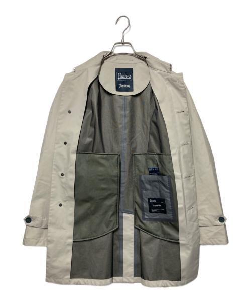 HERNO Laminar（ヘルノ ラミナー）HERNO Laminar (ヘルノ ラミナー) ゴアテックス ステンカラーコート ベージュ サイズ:48の古着・服飾アイテム