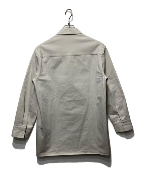 JIL SANDER（ジルサンダー）JIL SANDER (ジルサンダー) バージンウール ロング シャツ ベージュ サイズ:38の古着・服飾アイテム