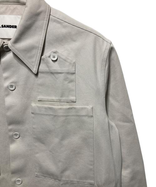 JIL SANDER（ジルサンダー）JIL SANDER (ジルサンダー) バージンウール ロング シャツ ベージュ サイズ:38の古着・服飾アイテム
