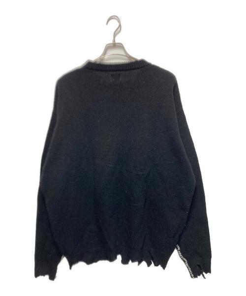 SAINT MICHAEL（セントマイケル）SAINT MICHAEL (セントマイケル) WOOL SWTER SIN ブラック サイズ:Lの古着・服飾アイテム