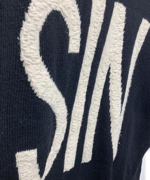 SAINT MICHAEL（セントマイケル）SAINT MICHAEL (セントマイケル) WOOL SWTER SIN ブラック サイズ:Lの古着・服飾アイテム