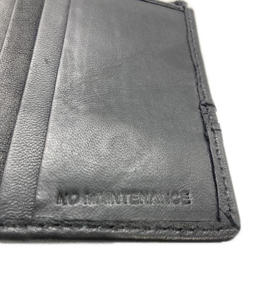 NO MAINTENANCE（ノーメンテナンス）NO MAINTENANCE (ノーメンテナンス) 2つ折り財布 ブラックの古着・服飾アイテム