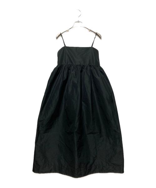 UNITED ARROWS（ユナイテッドアローズ）UNITED ARROWS (ユナイテッドアローズ) Pタフタキャミソールワンピース ブラック サイズ:38の古着・服飾アイテム