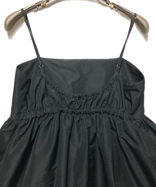 UNITED ARROWS（ユナイテッドアローズ）UNITED ARROWS (ユナイテッドアローズ) Pタフタキャミソールワンピース ブラック サイズ:38の古着・服飾アイテム