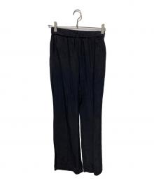 la peau de gem（ラポドゥジェム）の古着「サテンパンツ」｜ブラック