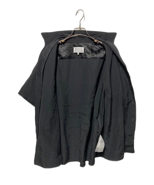 Maison Margiela（メゾンマルジェラ）Maison Margiela (メゾンマルジェラ) コットンリネンオープンカラーシャツ ブラック サイズ:52の古着・服飾アイテム