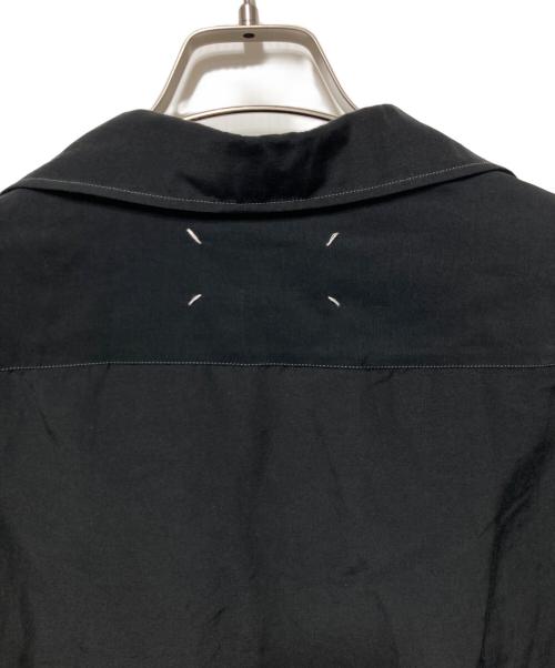 Maison Margiela（メゾンマルジェラ）Maison Margiela (メゾンマルジェラ) コットンリネンオープンカラーシャツ ブラック サイズ:52の古着・服飾アイテム