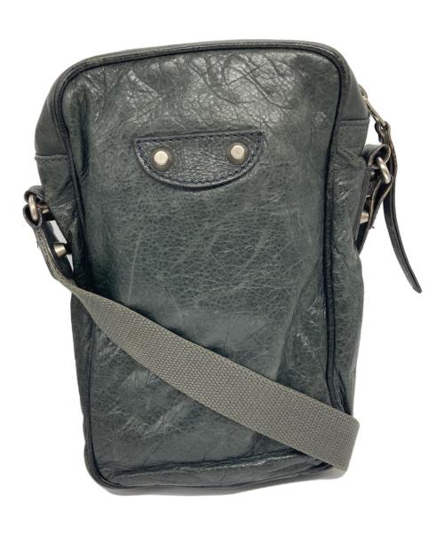 BALENCIAGA（バレンシアガ）BALENCIAGA (バレンシアガ) クラシックリポーターショルダーバッグ グリーンの古着・服飾アイテム