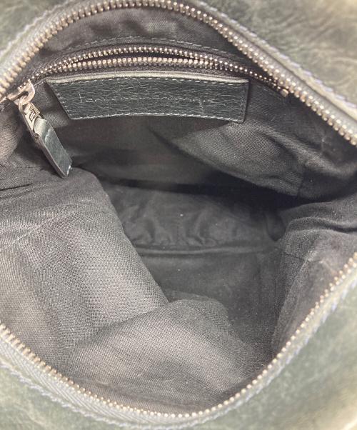 BALENCIAGA（バレンシアガ）BALENCIAGA (バレンシアガ) クラシックリポーターショルダーバッグ グリーンの古着・服飾アイテム